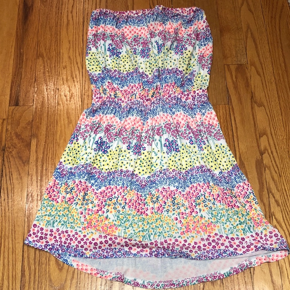 STRAPLESS FLORAL SUNDRESS